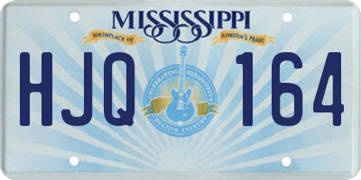 MS license plate HJQ164