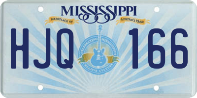 MS license plate HJQ166