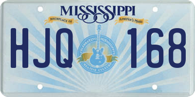 MS license plate HJQ168