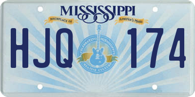 MS license plate HJQ174