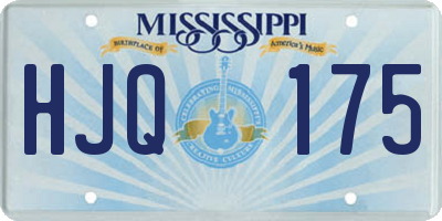 MS license plate HJQ175