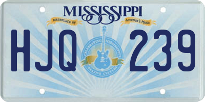 MS license plate HJQ239