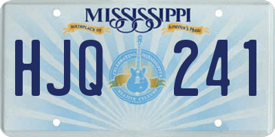MS license plate HJQ241