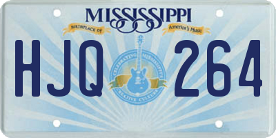 MS license plate HJQ264