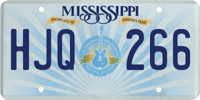 MS license plate HJQ266