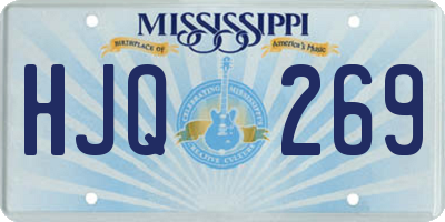 MS license plate HJQ269