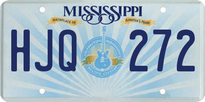 MS license plate HJQ272