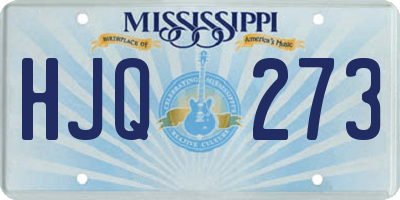 MS license plate HJQ273