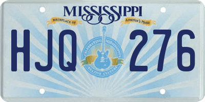MS license plate HJQ276