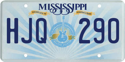 MS license plate HJQ290