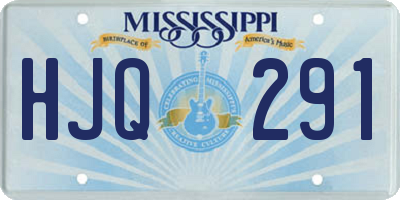 MS license plate HJQ291
