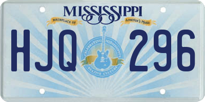 MS license plate HJQ296
