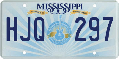 MS license plate HJQ297