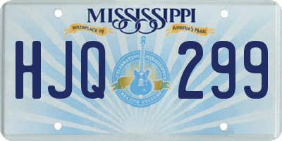 MS license plate HJQ299
