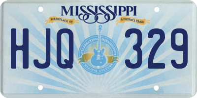 MS license plate HJQ329