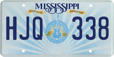 MS license plate HJQ338