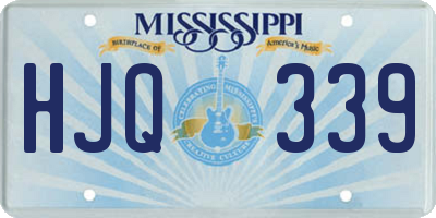 MS license plate HJQ339
