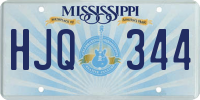 MS license plate HJQ344