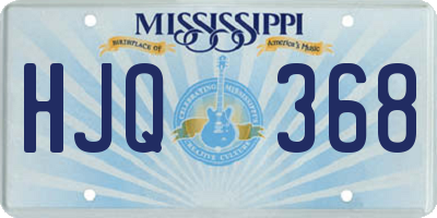 MS license plate HJQ368