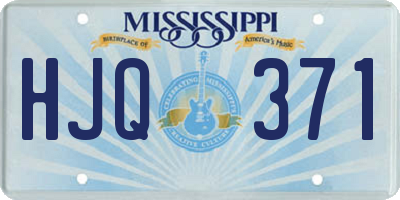 MS license plate HJQ371
