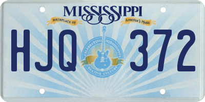 MS license plate HJQ372