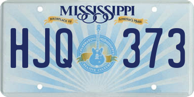 MS license plate HJQ373