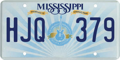 MS license plate HJQ379