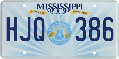 MS license plate HJQ386