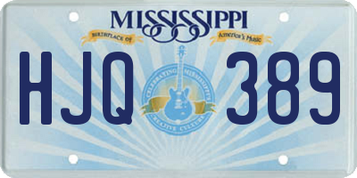 MS license plate HJQ389