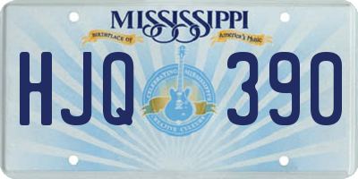 MS license plate HJQ390