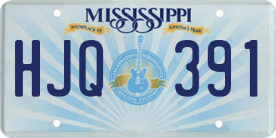 MS license plate HJQ391
