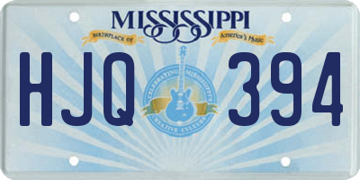 MS license plate HJQ394
