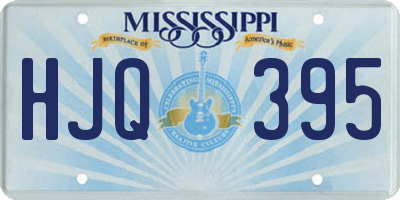 MS license plate HJQ395