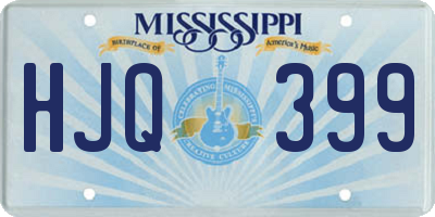 MS license plate HJQ399