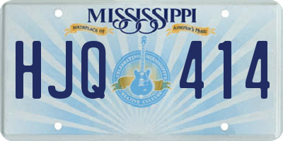 MS license plate HJQ414