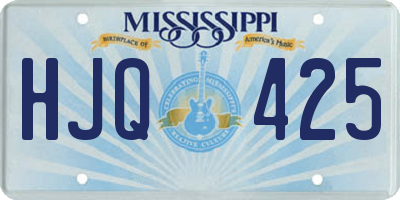 MS license plate HJQ425