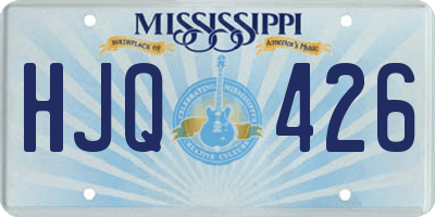 MS license plate HJQ426