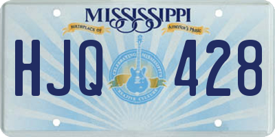 MS license plate HJQ428