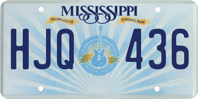 MS license plate HJQ436