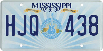 MS license plate HJQ438