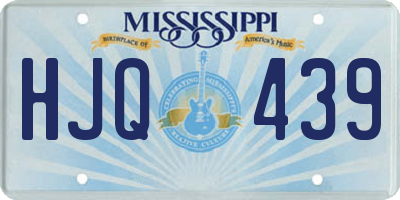 MS license plate HJQ439