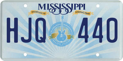 MS license plate HJQ440