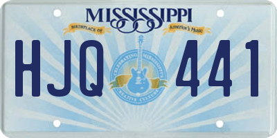 MS license plate HJQ441