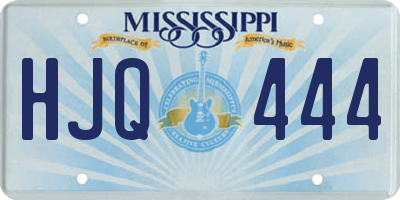 MS license plate HJQ444