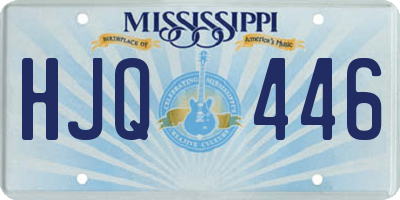 MS license plate HJQ446