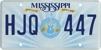 MS license plate HJQ447