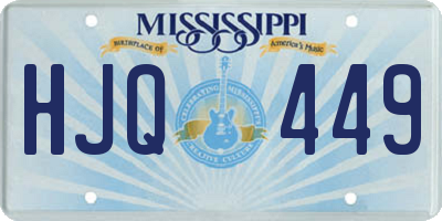 MS license plate HJQ449