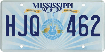 MS license plate HJQ462