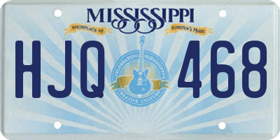MS license plate HJQ468