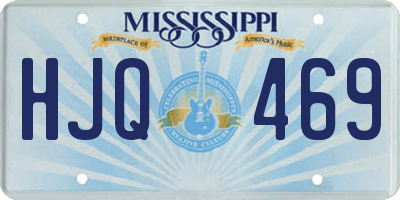 MS license plate HJQ469